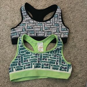 Set of 2 girls sports bra